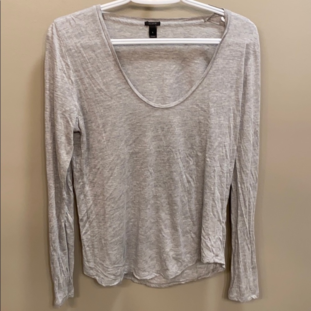 J Crew Scoop Neck Long sleeve